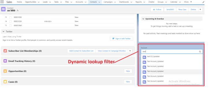 LWC custom lookup filter